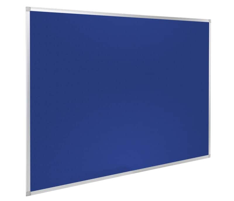 Vilt Prikbord Niet magnetisch Wandmontage 180 (B) x 120 (H) cm Aluminium Blauw