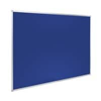 Kurkbord Niet magnetisch Wandmontage Vilt 180 (B) x 120 (H) cm Aluminium Blauw