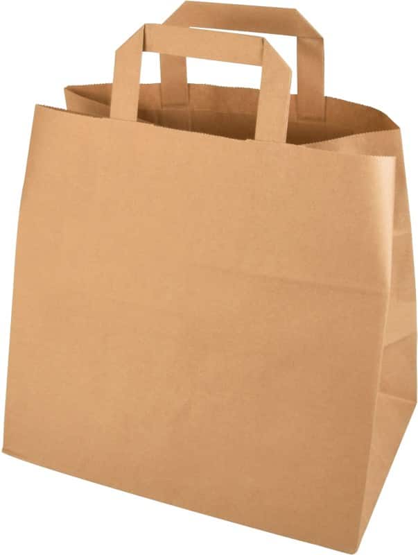 PAPSTAR Draagtas met handvat Bruin 26 x 17 x 25 cm 50 Stuks