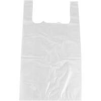 PAPSTAR Draagtas Hemd 12 Micron 27 x 12 x 48 cm Wit 500 Stuks 