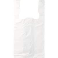PAPSTAR Draagtas Hemd 14 Micron 26 x 16 x 50 cm Wit 200 Stuks
