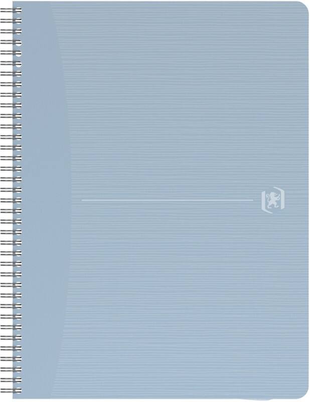 OXFORD My Rec’Up Notitieboek A4 Gelinieerd Dubbeldraads Mat gevernist karton Blauw Niet geperforeerd 90 Pagina's 90 Vellen