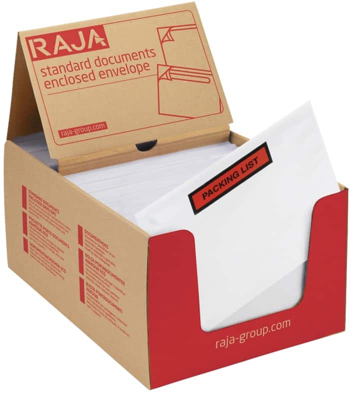 RAJA Zelfklevend Paklijstenveloppen C5 PE (Polyetheen), siliconepapier Transparant 16 (B) x 22 (H) cm 1000 Stuks