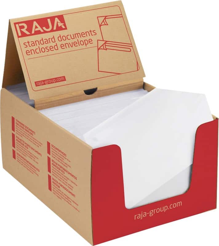 RAJA Zelfklevend Paklijstenveloppen C5 Transparant PE (Polyetheen), siliconepapier 16,5 (B) x 22,5 (H) cm 250 Stuks