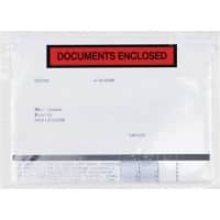 RAJA Zelfklevend Paklijstenveloppen C5 PE (Polyetheen), siliconepapier Transparant 16,5 x 22,5 cm 250 Stuks