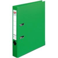 herlitz MaX. Protect plus Ordner A4 55 mm Light Groen 2-rings Karton, PP (Polypropeen) Reliëf