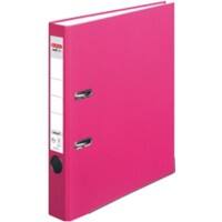 herlitz MaX. Protect PP Ordner A4 55 mm Roze 2-rings Karton, PP (Polypropeen) Reliëf