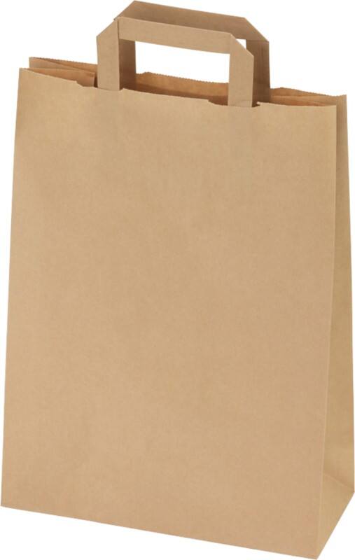 RAJA Draagtas Papier Bruin 12 x 40 x 32 cm 250 Stuks
