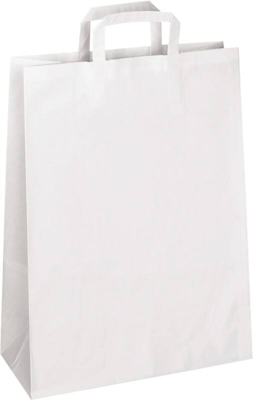 RAJA Draagtas Papier Wit 12 x 35 x 26 cm 250 Stuks