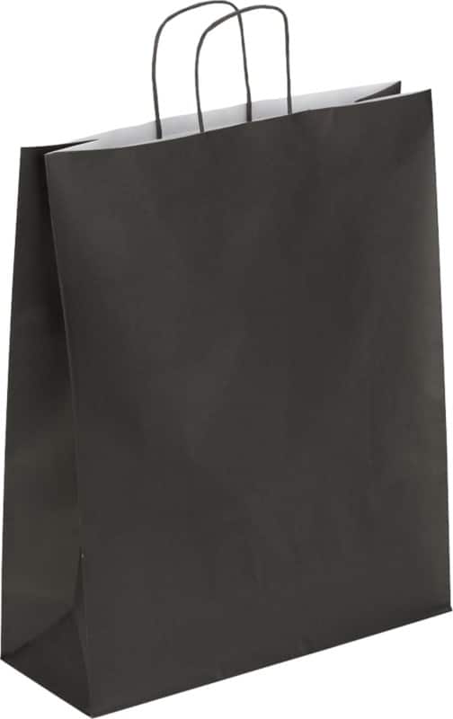 RAJA Draagtas Papier Zwart 40 x 14 x 35 cm 50 Stuks