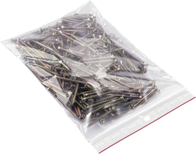 RAJA LDPE (Lagedichtheidpolyetheen) Gripzakken Transparant 16 x 22 cm 500 Stuks