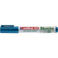 edding Permanent marker e-22 Breed Beitelpunt Blauw