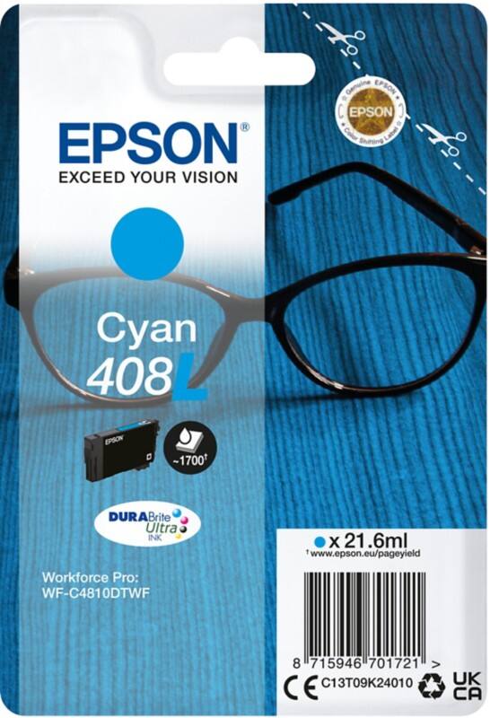 Epson T09K Origineel Inktcartridge C13T09K24010 Cyaan