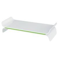 Leitz Ergo WOW Monitorstandaard Hoogteverstelbaar 6504 Tot 27 inch 483 x 200 x 112 mm Groen, wit