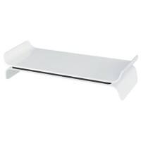 Leitz Ergo WOW Monitorstandaard Hoogteverstelbaar 6504 Tot 27 inch 483 x 200 x 112 mm Wit, zwart