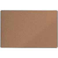 Nobo Premium Plus Kurk Mededelingenbord Niet magnetisch Wandmontage 150 (B) x 1,45 (D) x 100 (H) cm Aluminium Bruin