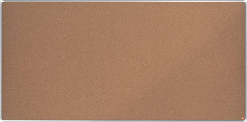 Nobo Premium Plus Kurk Mededelingenbord Niet magnetisch Wandmontage 240 (B) x 1,45 (D) x 120 (H) cm Aluminium Bruin