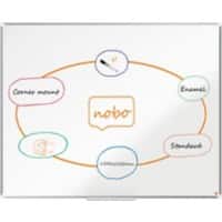 Nobo Premium Plus whiteboard 1915147 wandmontage magnetisch email 150 x 120 cm