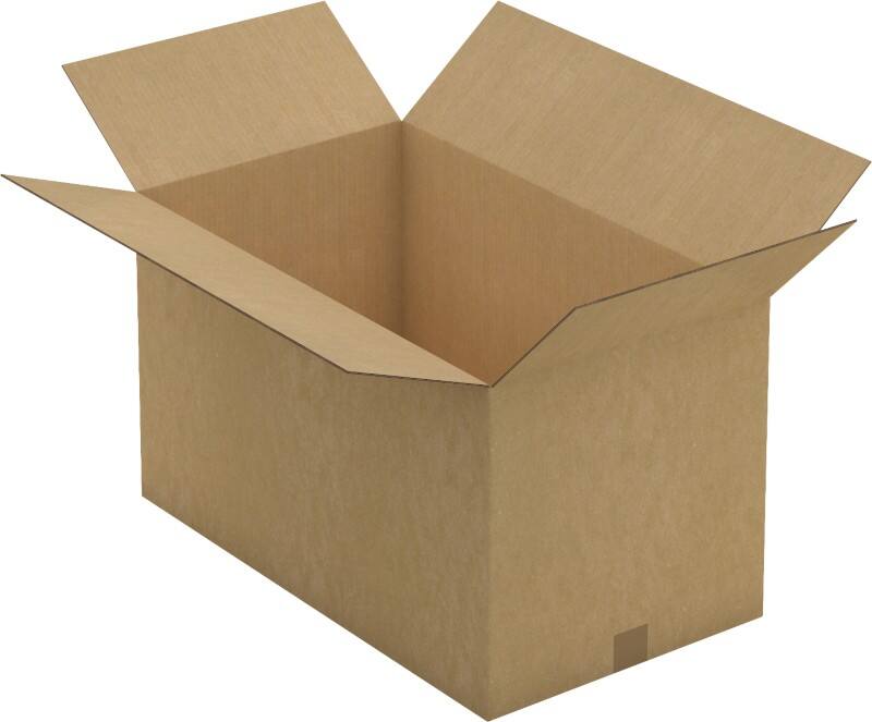 RAJA Verzenddoos Dubbele Wand Karton 400 (B) x 400 (D) x 700 (H) mm Bruin 10 Stuks