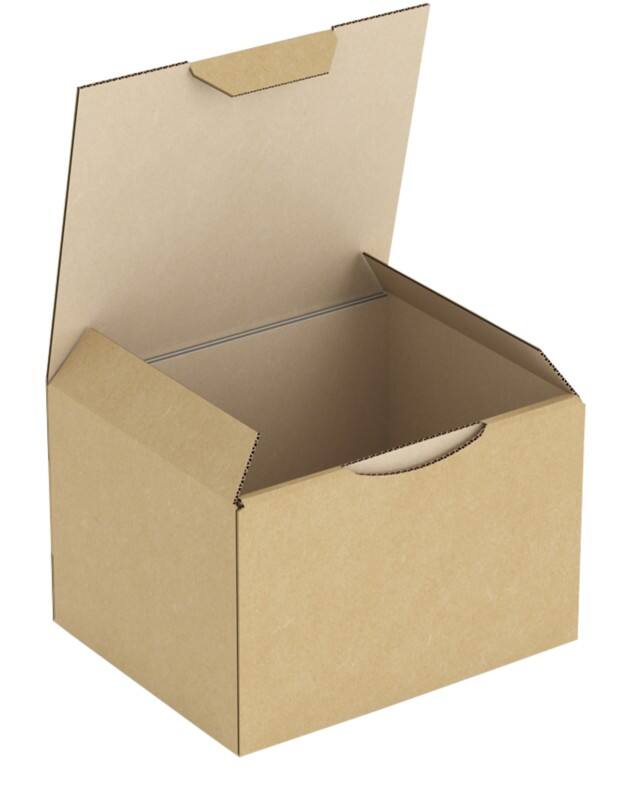 RAJA Verzenddoos Enkele Wand Karton 100 (B) x 80 (D) x 120 (H) mm Bruin 50 Stuks