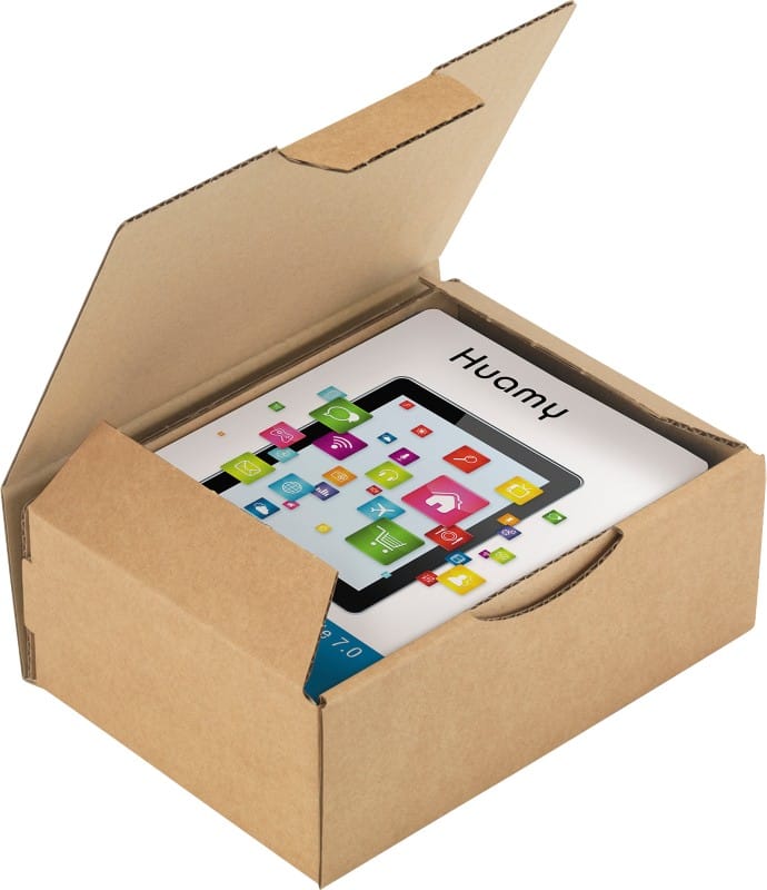 RAJA Verzenddoos Enkele Wand Karton 140 (B) x 75 (D) x 200 (H) mm Bruin 50 Stuks