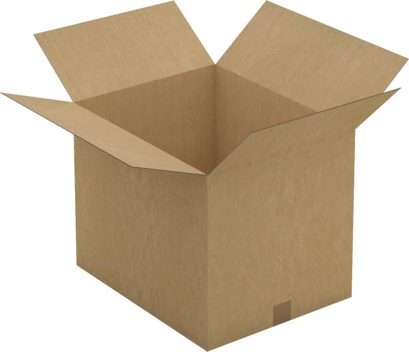 RAJA Verzenddoos Enkele Wand Karton 400 (B) x 400 (D) x 500 (H) mm Bruin 20 Stuks