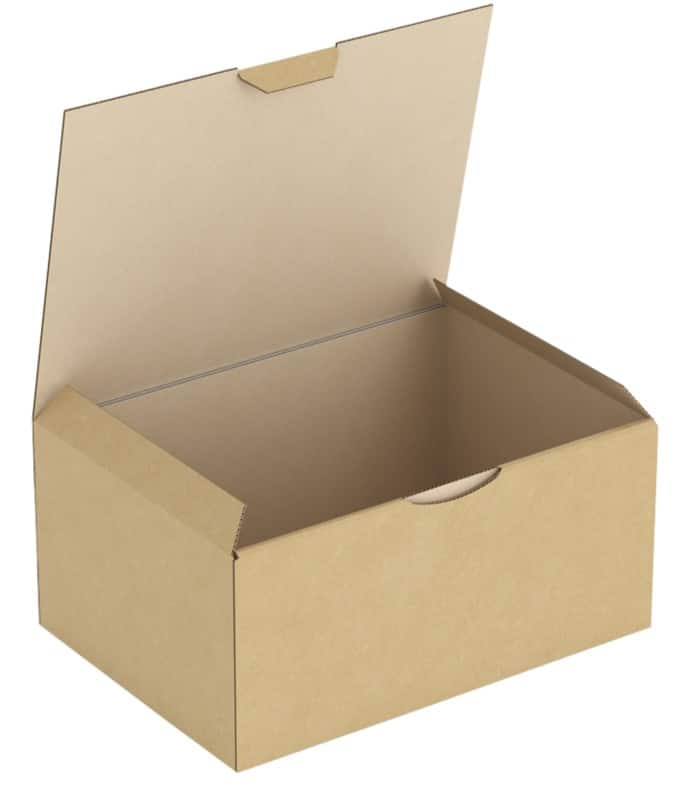 RAJA Verzenddoos Enkele Wand Karton 155 (B) x 100 (D) x 215 (H) mm Bruin 50 Stuks