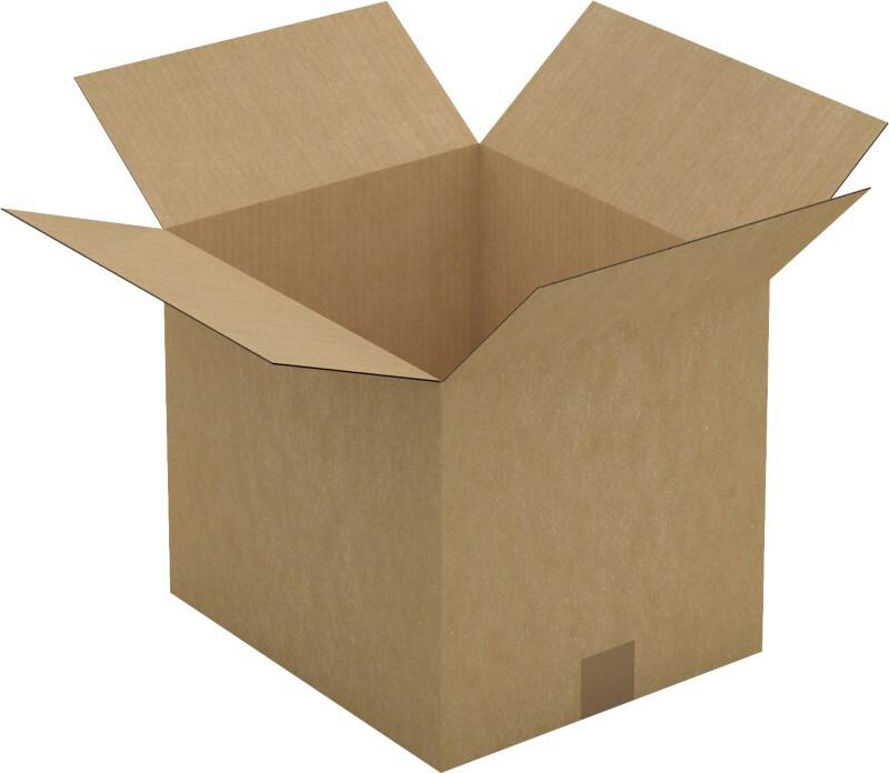 RAJA Verzenddoos Enkele Wand Karton 300 (B) x 300 (D) x 350 (H) mm Bruin 25 Stuks