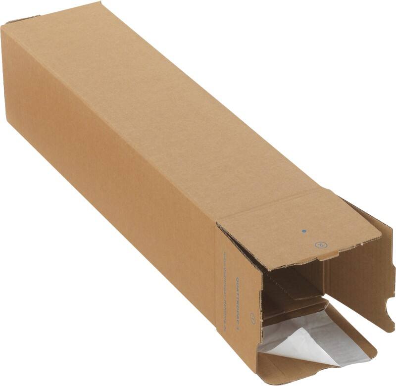 RAJA verzendkoker kubusvormig 700 (L) x 105 (Ø) mm tabsluiting bruin 10 stuks