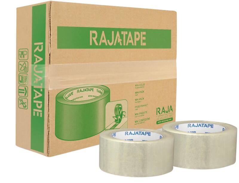 RAJA verpakkingstape transparant 48 mm (B) x 66 m (L) PP (polypropeen) 6 stuks