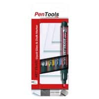 Pentel SMW26 Krijtmarker Kleurenassortiment Medium Beitelpunt 4 mm 4 Stuks