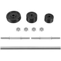 Peak Power Halterstang-set ZY331100000384 31 kg Zilver 11-delige set