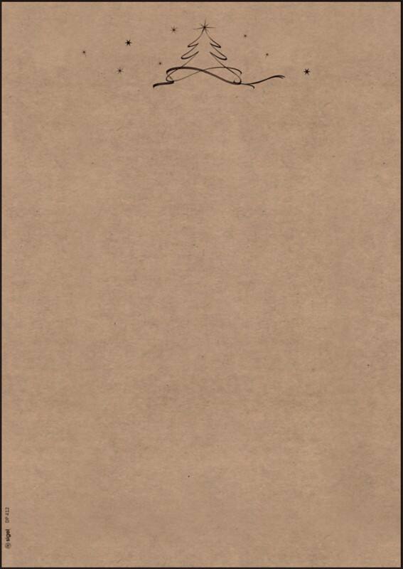 Sigel Kerstpapier 21 x 12 cm Bruin 100 Stuks