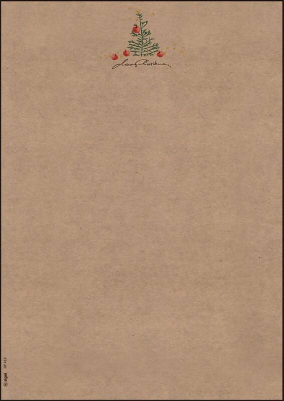 Sigel Kerstpapier 21 x 12 cm Bruin 100 Stuks