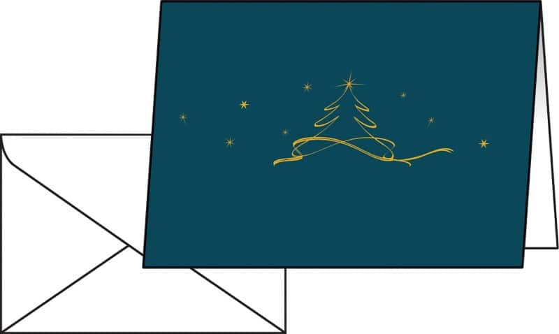 Sigel Kerstkaart 21,1 x 9 cm Meerkleurig 10 Kaarten + 10 Enveloppen