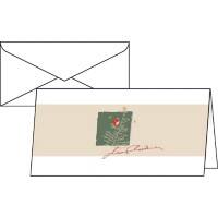 Sigel Kerstkaart + envelop DS072 21,8 cm Bruin 10+10 stuks