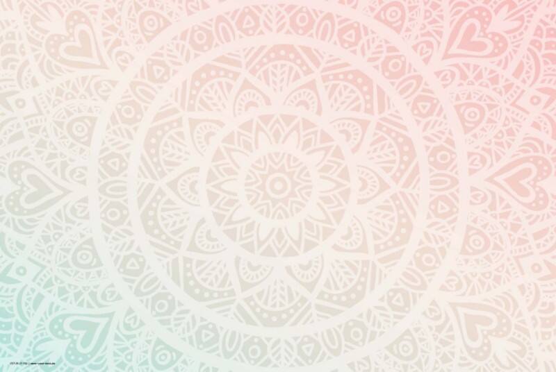 cover your desk Mandala Bureauonderlegger Vinyl Rood 40 x 60 cm