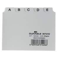 DURABLE 3670-02 Alfabetische tabbladindex Wit A7 Plastic 10,5 x 7,4 cm 25 Stuks