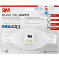 3M Ademhalingsmasker 9322C2 Wit 2 Stuks