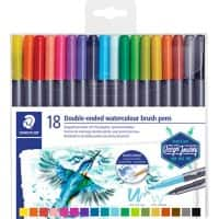 STAEDTLER Aquarel Penseelpen Kleurenassortiment 18 Stuks