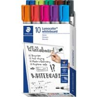 STAEDTLER Lumocolor 351 Nee Whiteboard-marker Kleurenassortiment Medium Ronde punt 10 Stuks