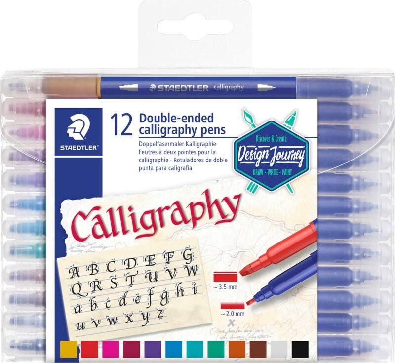 STAEDTLER Kalligrafeerpen Kleurenassortiment 12 Stuks