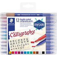 STAEDTLER Kalligrafiepennen Kleurenassortiment Pak van 12