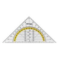 Westcott geodriehoek E-10130 00 14 cm transparant