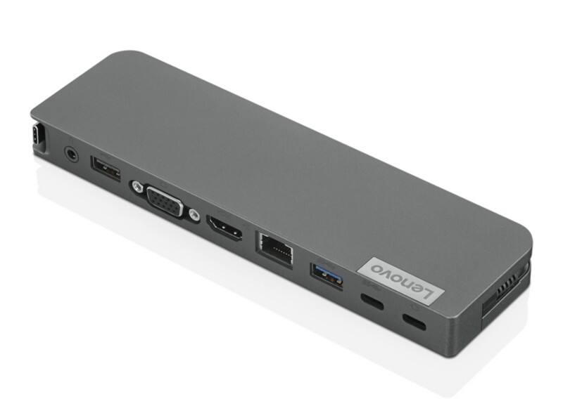 Lenovo Dockingstation 1 x HDMI, 1 x 3,5 mm Audio-Stecker, 1 x USB 2.0 Typ-A, 1 x USB 3.1 Typ-A, 1 x USB 3.1 Typ-C, 1 x RJ45, 1 x VGA