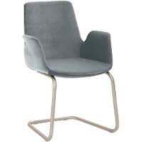 Mayer Sitzmöbel Fauteuil Gevlekt-lichtblauw Polyester