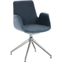 Mayer Sitzmöbel Fauteuil Gevlekt-blauw Polyester