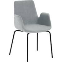 Mayer Sitzmöbel Fauteuil Gevlekt-lichtblauw Polyester