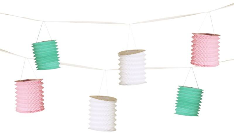 PAPSTAR Slinger Latern Pastel 85671 Papier 360 cm Multikleur