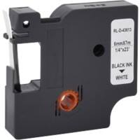 5DY43613-WT Labeltape Compatible Ja Zwart Wit 63 mm (B) x 7 m (L)